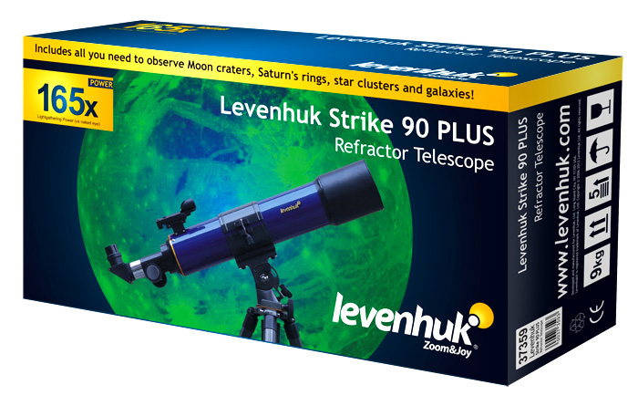 Яркая красочная упаковка Levenhuk Strike NG